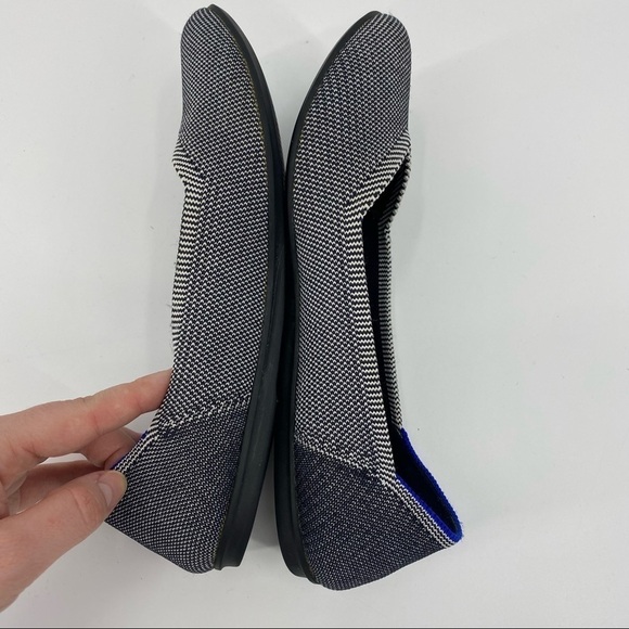 Rothy’s Birdseye Classic Ballet Flats Round-Toe Retired Color Cloud Gray 7.5 - Picture 8 of 13